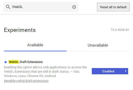 WebGL Draft Extensions